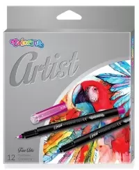 Rašikliai COLORINO Artist Fineliners, 0.8 mm, 12 spalvų