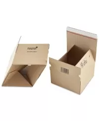 Siuntų dėžė su lipnia juostele, 200 x 200 x 100 mm, rudos spalvos, 1 vnt.