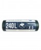 Prügikotid SKUBIS STRONG, 240 liitrit, 5 tk rullis, 40 µm, must