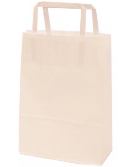 Dovanų maišelis, 25x18x8 cm, baltas