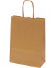 Vooderdatud kinkekott, 25x18x8 cm, pruun