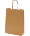 Vooderdatud kinkekott, 25x18x8 cm, pruun