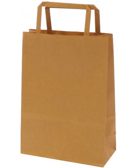Dovanų maišelis, 25x18x8 cm, rudas