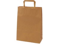 Dovanų maišelis, 32x23x10 cm, rudas