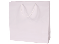 Dovanų maišelis, 24x24x9 cm, baltas