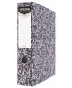 Registerkaust OFFICE PRODUCTS, marmormuster, A4, 75 mm, must selg