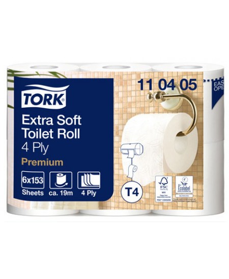 Buitinis tualetinis popierius TORK Premium (T4) 110405, 6 rit.