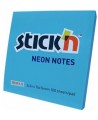 Lipnūs lapeliai STICK´N, 76 x 76 mm, 100 lapelių, ryškiai mėlyna