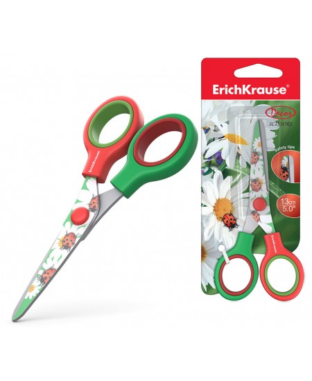 Vaikiškos žirklės ERICH KRAUSE Junior Decor Summer, 13 cm