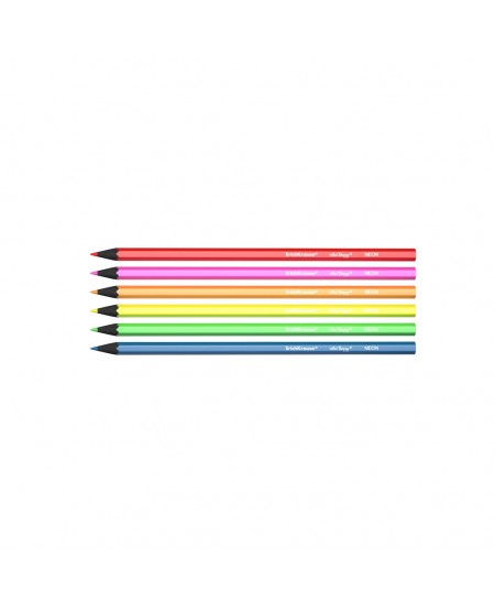 Värvilised pliiatsid ERICH KRAUSE ArtBerry Neon, kuusnurksed, 6 tk.