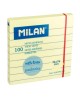 Kleepuvad märkmelehed MILAN, 76 x 76 mm, 100 lehte, joontega