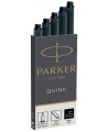 Rašalo kapsulė PARKER, juoda, 6 vnt.