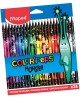 Värvilised pliiatsid MAPED Black Monster, 24 värvi