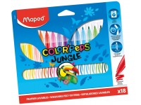 Flomasteriai MAPED Color Peps Jungle, 18 spalvų