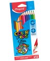 Värvilised pliiatsid MAPED Color Peps Star, 12 värvi