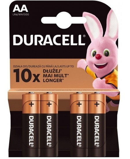 Patareid AA LR06-BP4 Alkaline Plius, Duracell, 4 tk