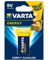 Patarei VARTA Energy Alkaline 6LR61 (kroon), 1 tk