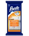 Drėgnos servetėlės PRESTO virtuvei, 72 vnt.