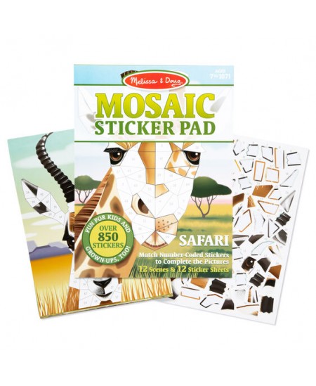 Kleebiste mosaiikkomplekt MELISSA & DOUG Safari loomad