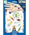 Kehatätoveeringute komplekt DJECO Kummaline kosmos