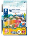 Värvilised akvarellpliiatsid STAEDTLER Noris Club, 36 värvi
