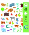 Kleebised DJECO Loomad, 160 tk