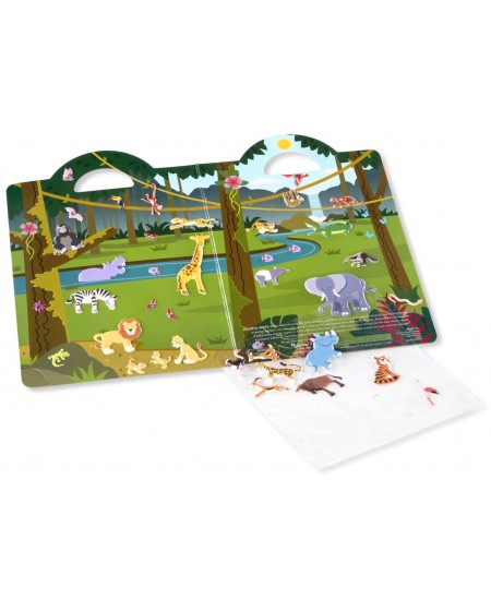 Korduvkasutatavate kleebiste komplekt MELISSA &amp; DOUG Safari