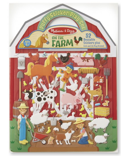 Korduvkasutatavate kleebiste komplekt MELISSA &amp; DOUG Farm