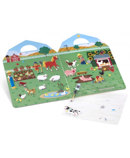 Korduvkasutatavate kleebiste komplekt MELISSA &amp; DOUG Farm