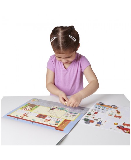 Korduvkasutatavate kleebiste komplekt MELISSA &amp; DOUG Minu linn