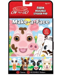 Daugkartinių lipdukų rinkinys MELISSA & DOUG Make a Face \"Ūkis\"