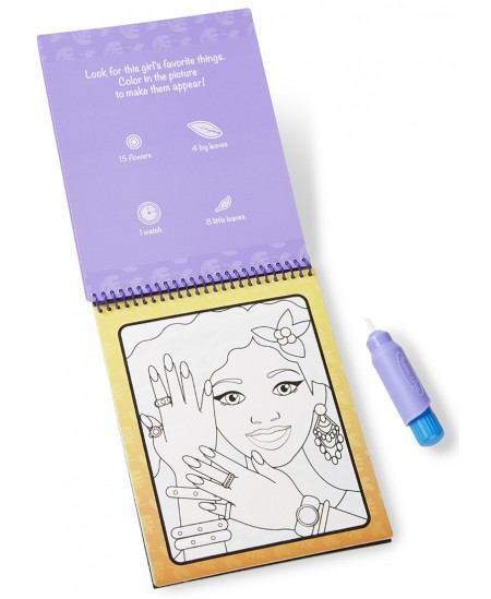 Veega joonistamise raamat MELISSA & DOUG Water Wow Meik ja maniküür