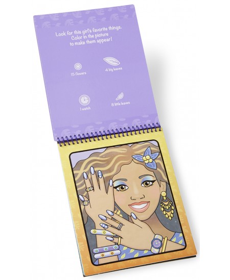 Veega joonistamise raamat MELISSA & DOUG Water Wow Meik ja maniküür