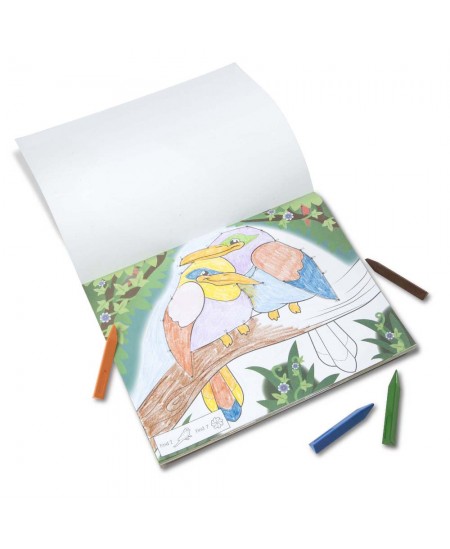 Punktide ühendamise ja värvimisraamat MELISSA & DOUG Metsloomad