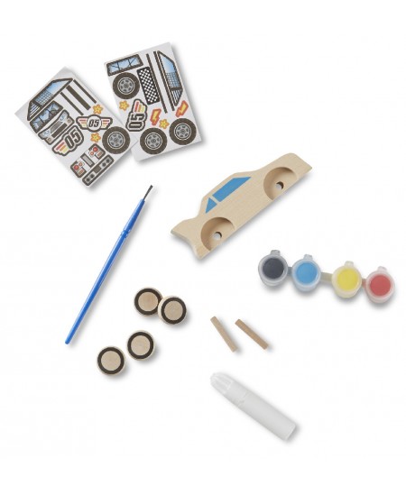 Mänguasjade valmistamise komplekt MELISSA & DOUG Võidusõiduauto