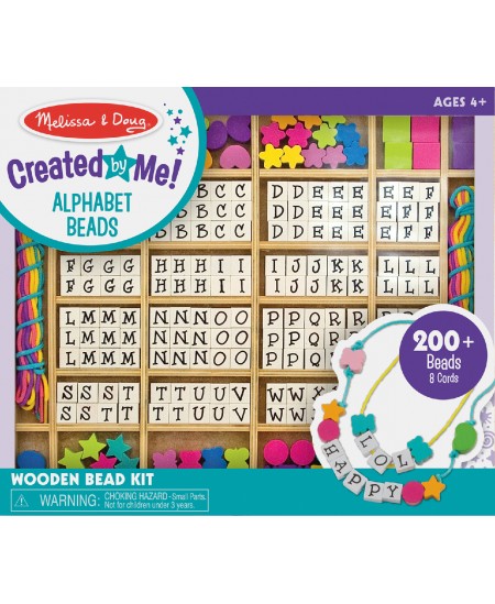 Puidust helmeste komplekt tähtedega MELISSA & DOUG