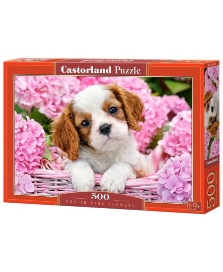 Pusle CASTORLAND Pup in Pink Flowers, 500 osa
