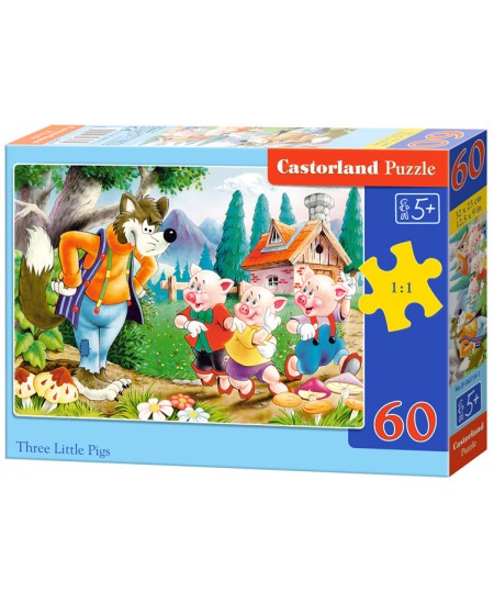 Pusle CASTORLAND Three Little Pigs, 60 osa