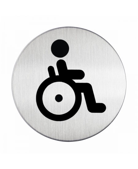 Roostevabast terasest kleebis DISABLED WC