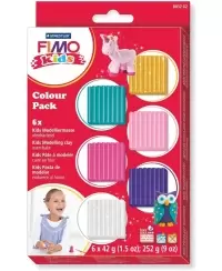 Polimerinio molio rinkinys vaikams FIMO, 6 spalvų