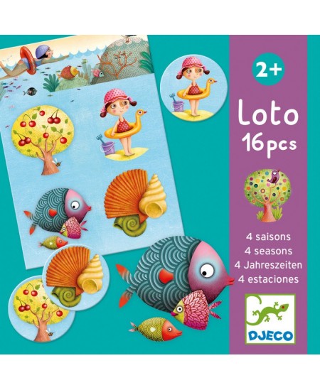 Arendav lotomäng DJECO Neli aastaaega (2+)