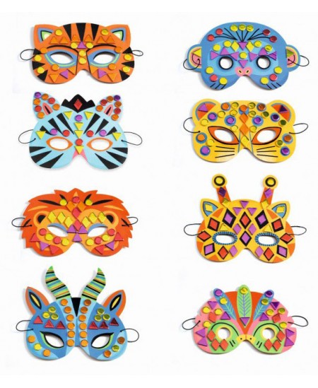 Maskide valmistamise komplekt DJECO Džungliloomad
