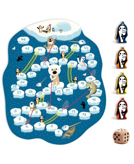 Klassikaline lauamäng DJECO Snakes and Ladders (5+)