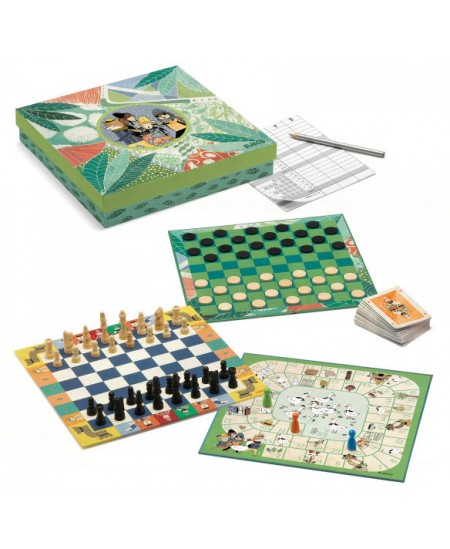 20 klassikalise lauamängu komplekt DJECO, inglise k., (6+)