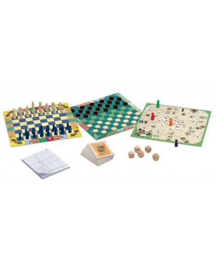 20 klassikalise lauamängu komplekt DJECO, inglise k., (6+)