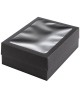 Kaheosaline aknaga kinkekarp, 280x210x90 mm, must, 1 tk