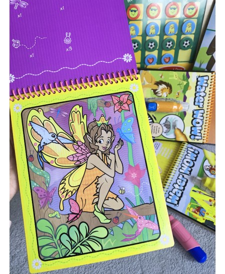 Veega joonistamise raamat MELISSA & DOUG Water Wow Muinasjutud