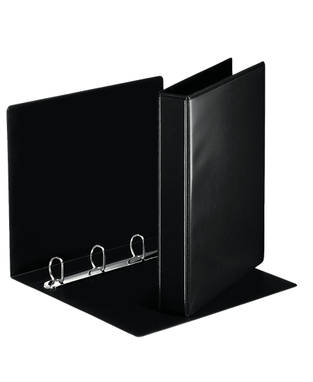 Rõngaskaust esitaskuga ESSELTE, 4 rõngast, A4, 51 mm, must