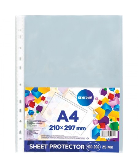 Dokumenditaskud FOROFIS, A4, 25 µm, läbipaistvad, 100 tk