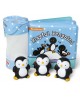 Vanniraamatu ja kolme mänguasja komplekt MELISSA & DOUG Mängulised pingviinikesed